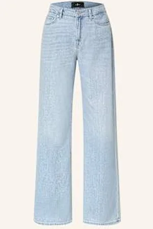 7 for all Mankind Jeansy Wide Leg Lotta blau