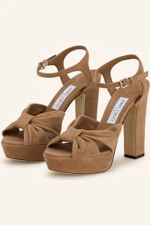 Jimmy Choo Sandały Na Platformie Heloise 120 braun