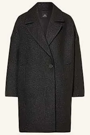 Armani Exchange Płaszcz Z Błyszczącą Przędzą schwarz