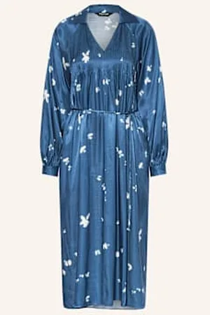 Whistles Sukienka Satynowa blau