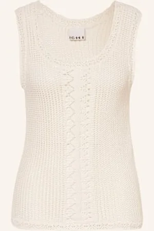 Ichi Top Z Dzianiny Iharties beige