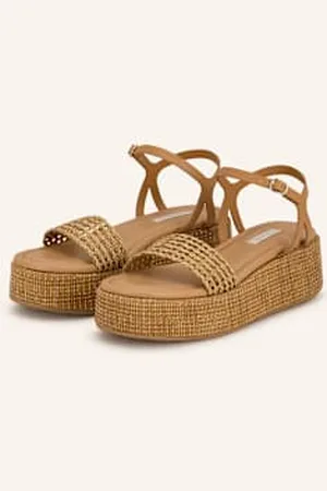 Casadei Sandały Na Platformie New Zeppa beige