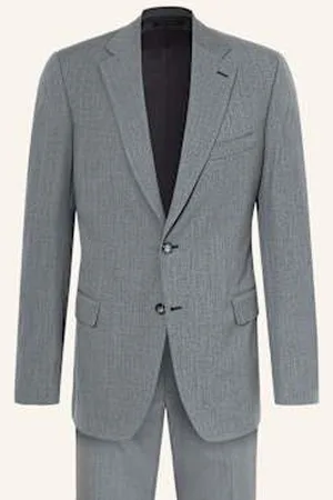 BRIONI Garnitur Abito Z Jedwabiem Extra Slim Fit grau