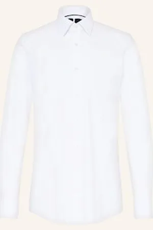 HUGO BOSS Koszula Hank Slim Fit weiss