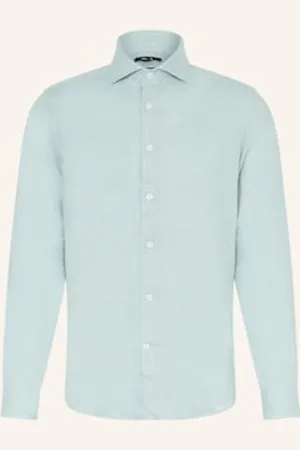 Reiss Koszula Z Lnu Ruban Regular Fit gruen