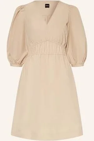 HUGO BOSS Sukienka Dezzan Z Rękawami 3/4 beige