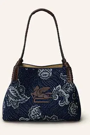 Etro Torba Shopper Libra Small blau