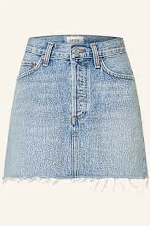 AGOLDE Spódnica Jeansowa V-Waist Mini blau