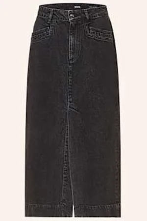 HUGO BOSS Spódnica Jeansowa Semaire schwarz