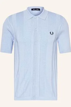 Fred Perry Koszula Z Dzianiny Regular Fit blau