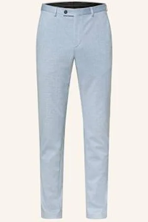Digel Spodnie Garniturowe Anno Slim Fit blau