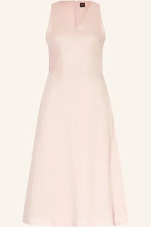 HUGO BOSS Sukienka Z Lnu Dasico rosa