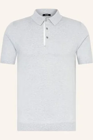 Reiss Koszulka Polo Z Dzianiny Finch Regular Fit grau