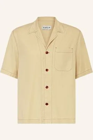 CDLP Koszula Z Klapami Comfort Fit beige