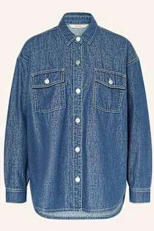 Barbour Bluzka Jeansowa Woodrow blau