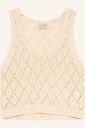 Herrlicher Top Z Dzianiny Tonie beige
