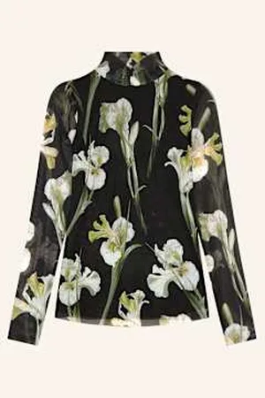 Ted Baker Koszulka Z Długim Rękawem Fiaahh Z Siateczki schwarz