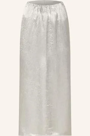 Herskind Spódnica Satynowa Stormy silber