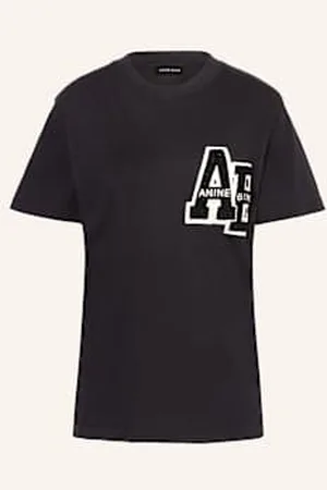 ANINE BING T-Shirt Lettermann schwarz