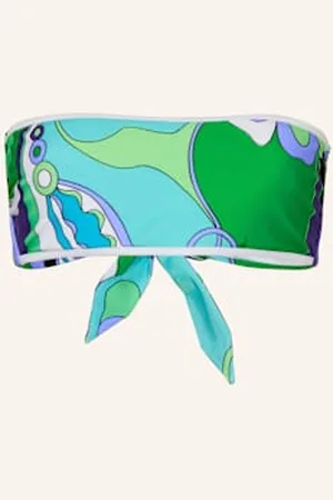 Puccini Góra Od Bikini Bandeau blau