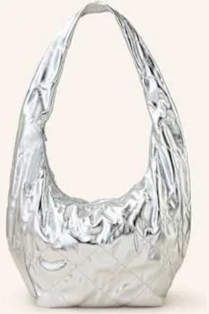 Seidenfelt Torebka Hobo Evenes silber