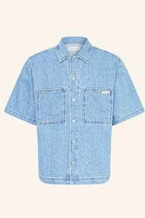 Calvin Klein Koszula Jeansowa Relaxed Fit blau