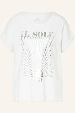 Oui T-Shirt weiss
