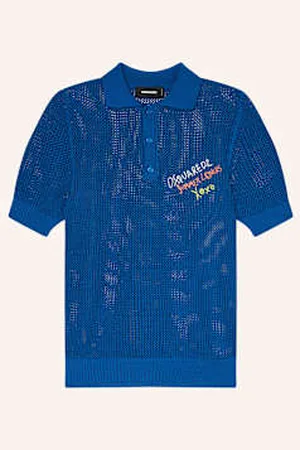 Dsquared2 Koszulka Polo Z Dzianiny blau