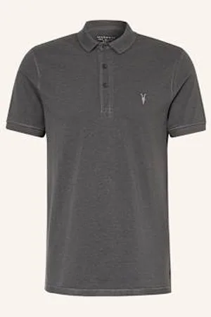 AllSaints Koszulka Polo Z Piki Reform Slim Fit grau