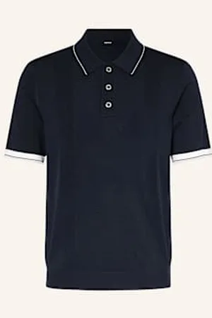 Reiss Koszulka Polo Z Dzianiny Portman blau