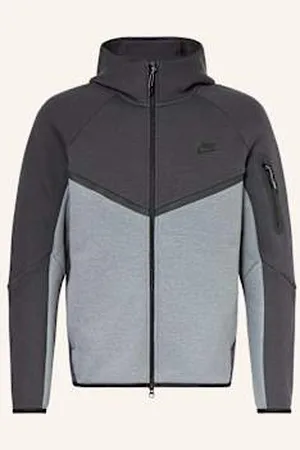 Nike Bluza Z Kapturem Tech Fleece grau