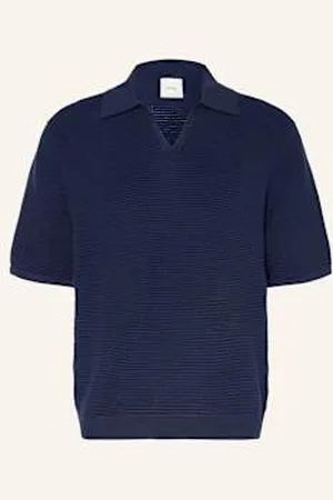 Calvin Klein Koszulka Polo Z Dzianiny blau