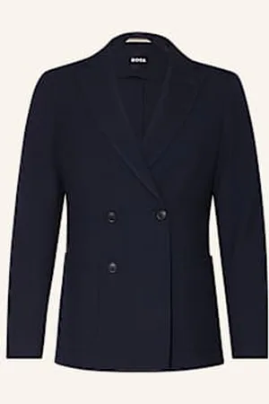HUGO BOSS Marynarka Garniturowa Hanry Slim Fit blau