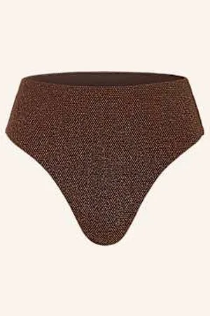 Jets Australia Dół Od Bikini Z Wysokim Stanem Tirari Z Błyszczącą Przędzą braun