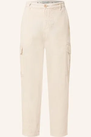 Colours & Sons Bojówki Regular Fit Z Lnem I Skróconymi Nogawkami beige