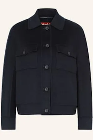 Max Mara Żakiet Pudełkowy Fiero blau