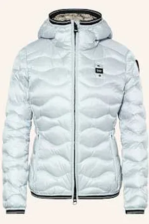 Blauer Kurtka Puchowa Camelia Z Ozdobnymi Kamykami blau