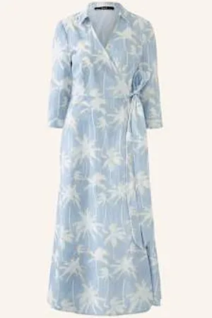Oui Sukienka Kopertowa blau