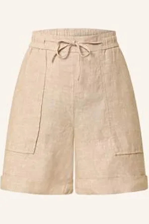 Opus Szorty Z Lnu Melane beige