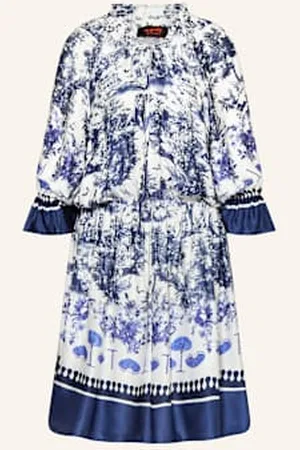 miss goodlife Sukienka Satynowa Z Rękawami 3/4 blau