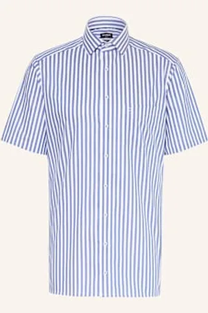 Olymp Koszula Z Krótkim Rękawem Luxor Modern Fit blau