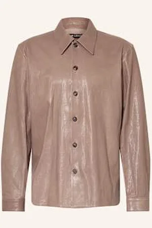 OUR LEGACY Overjacket Ze Skóry beige