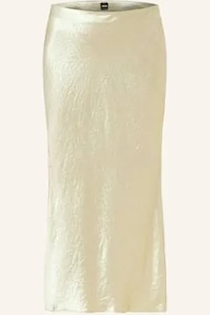 HUGO BOSS Spódnica Satynowa Vesatie gold