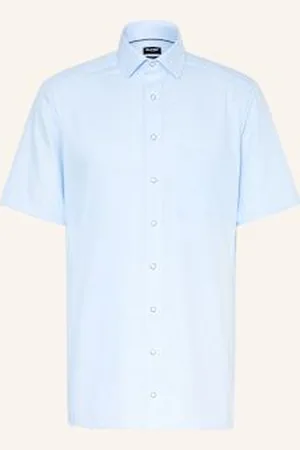 Olymp Koszula Z Krótkim Rękawem Luxor Modern Fit blau
