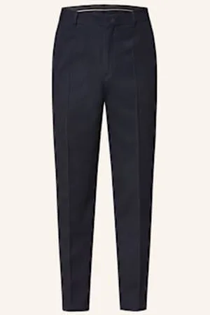 HUGO BOSS Spodnie Garniturowe Perin Tapered Fit blau