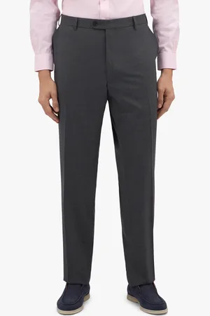 Brooks Brothers Grey Stretch Virgin Wool Pants
