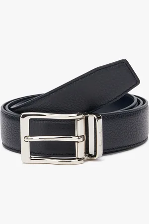 Brooks Brothers Blue Grained Leather Belt