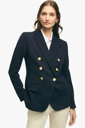 Brooks Brothers Cotton Pique Structured Knit Blazer