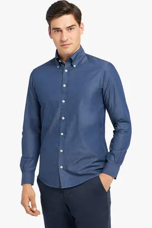 Brooks Brothers Slim Fit Denim Twill Button Down Shirt