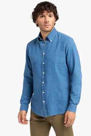 Brooks Brothers Slim Fit Cotton-Linen Chambray Button Down Shirt